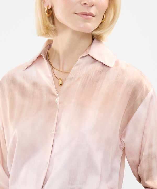 Blusa Satinada Estampada