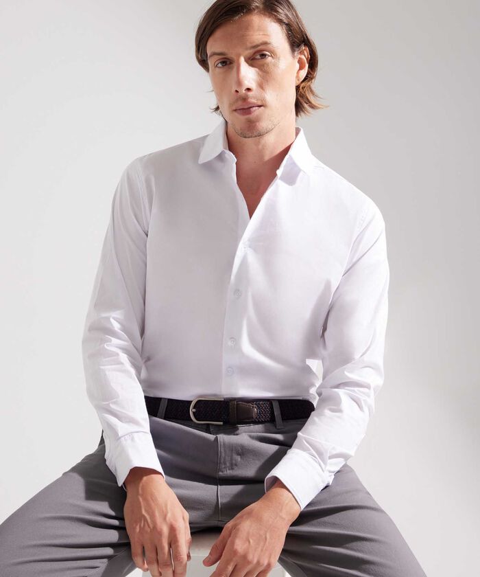 Camisa Corbatera Manga Larga