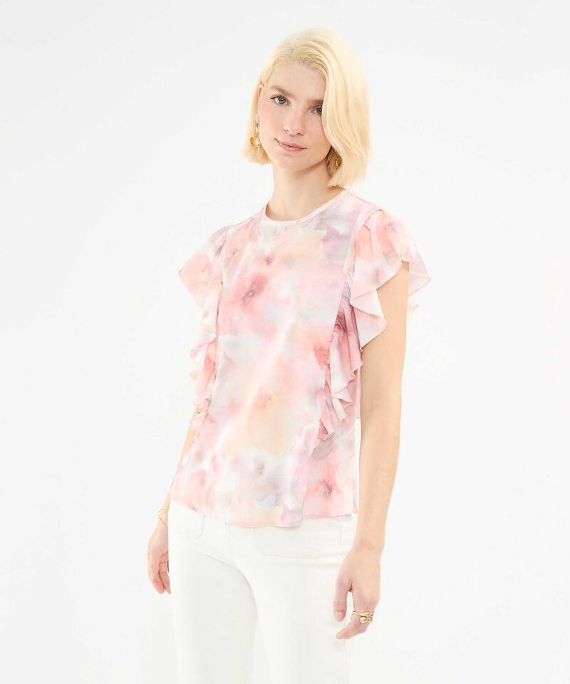 Blusa Estampada con Boleros