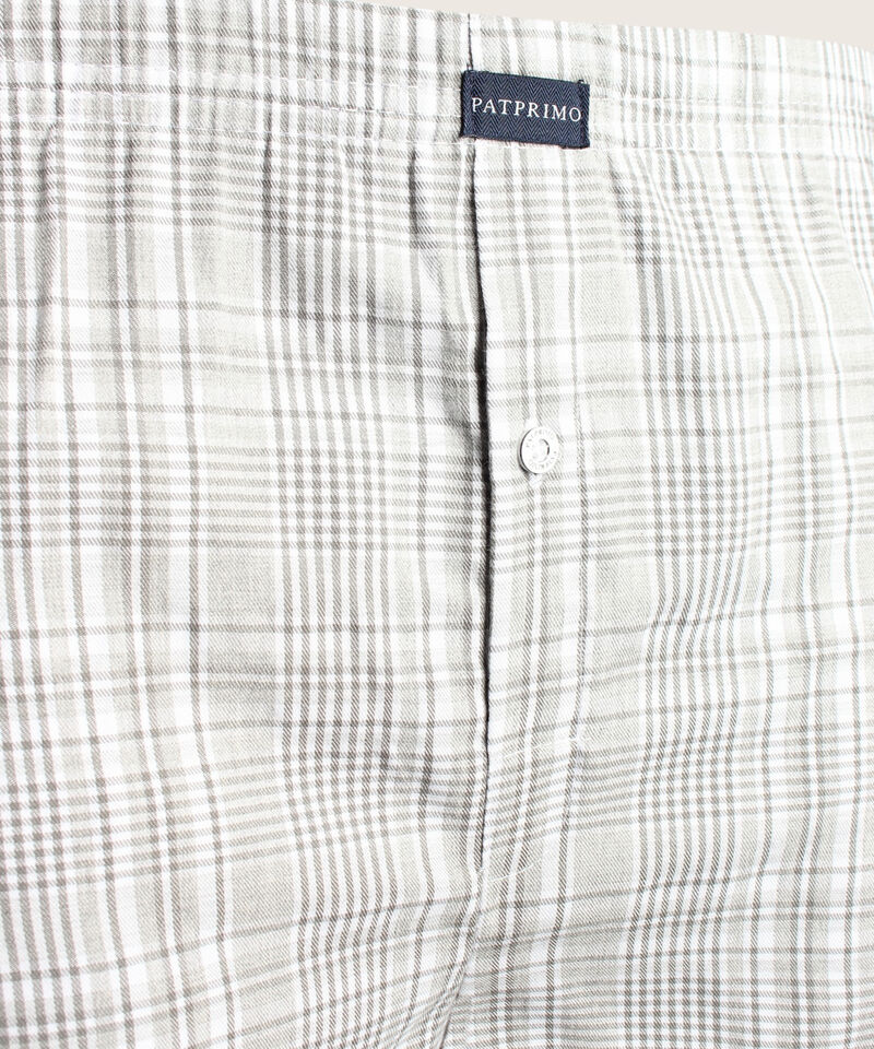 Boxer Pack X3 Pantaloncillo Tejido Plano Amplio Algod&oacute;n Prete&ntilde;ido, Cuadro-Rayas Y Estampado