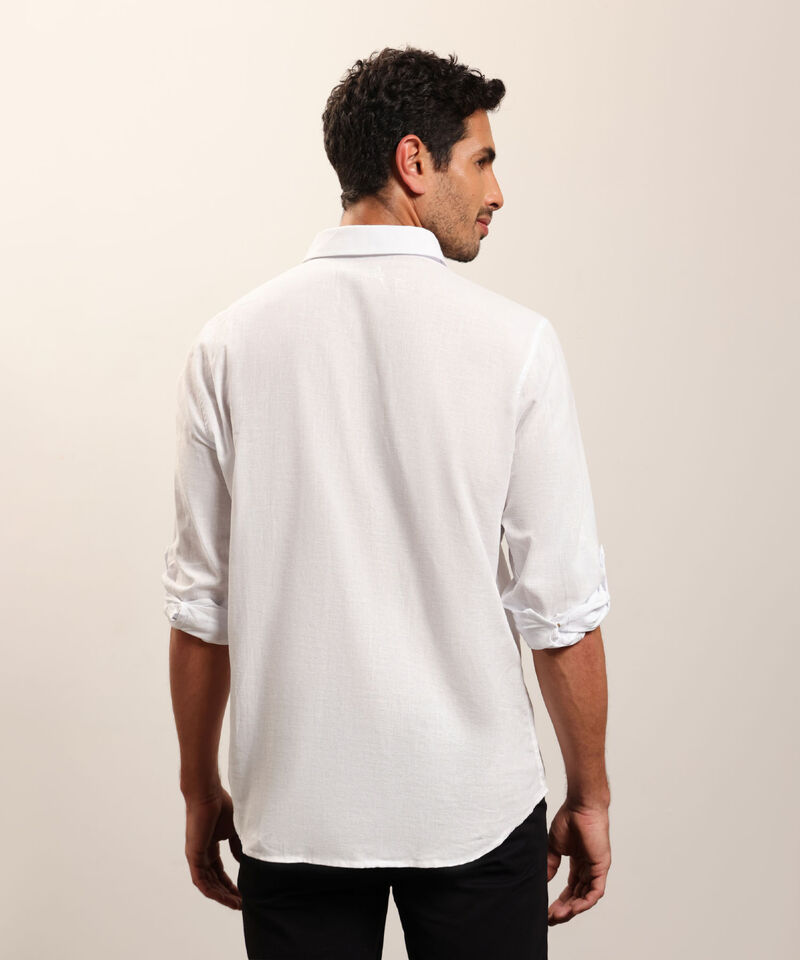 Camisa Manga Larga Con Charretera