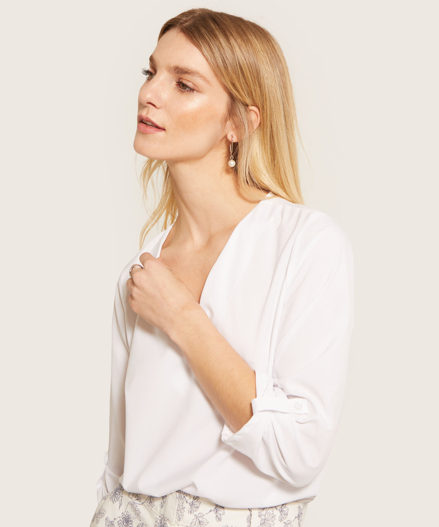 Blusa Ajuste De Manga