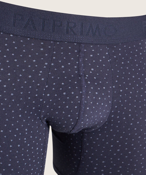 Boxer Pack X2, Medio Elástico Expuesto, Estampado Mini - Preteñido Rayas