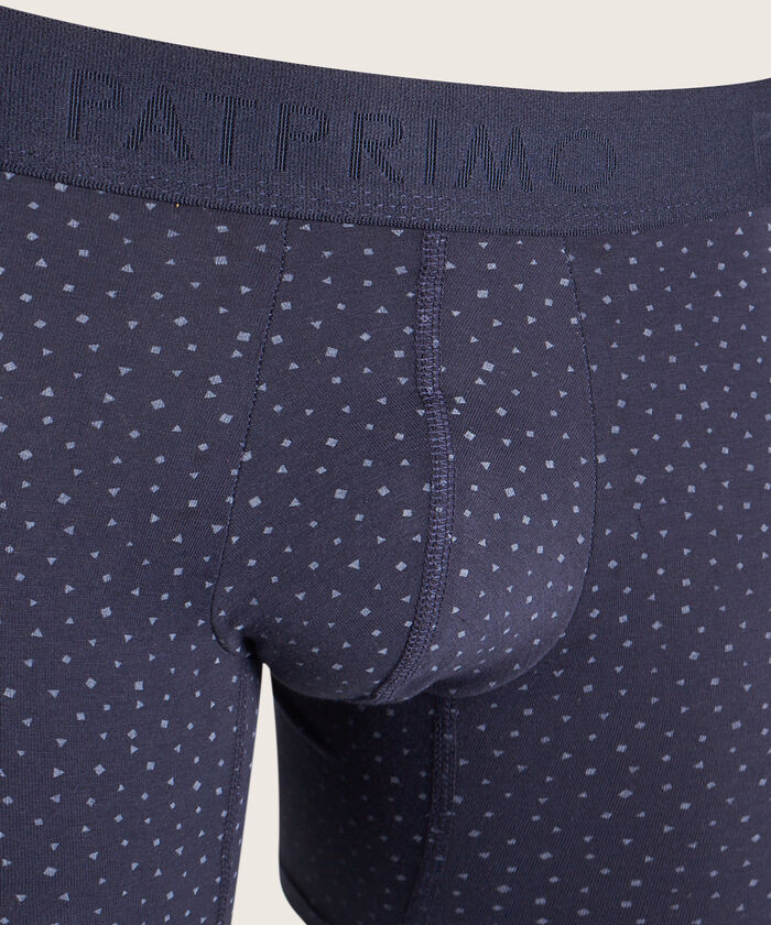 Boxer Pack X2, Medio Elástico Expuesto, Estampado Mini - Preteñido Rayas