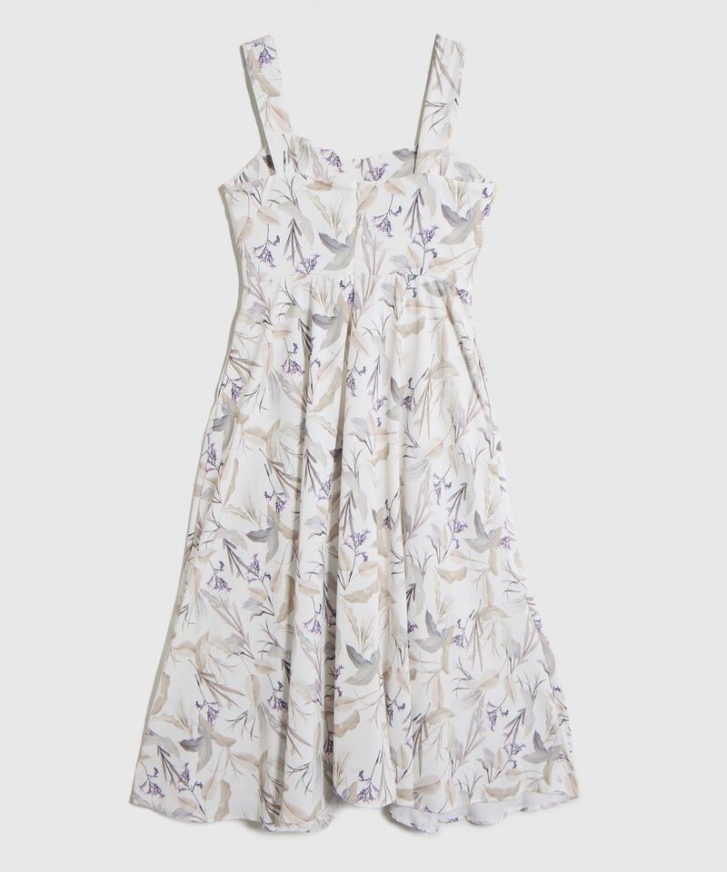 Vestido Medio de Tirantes Anchos para Mujer