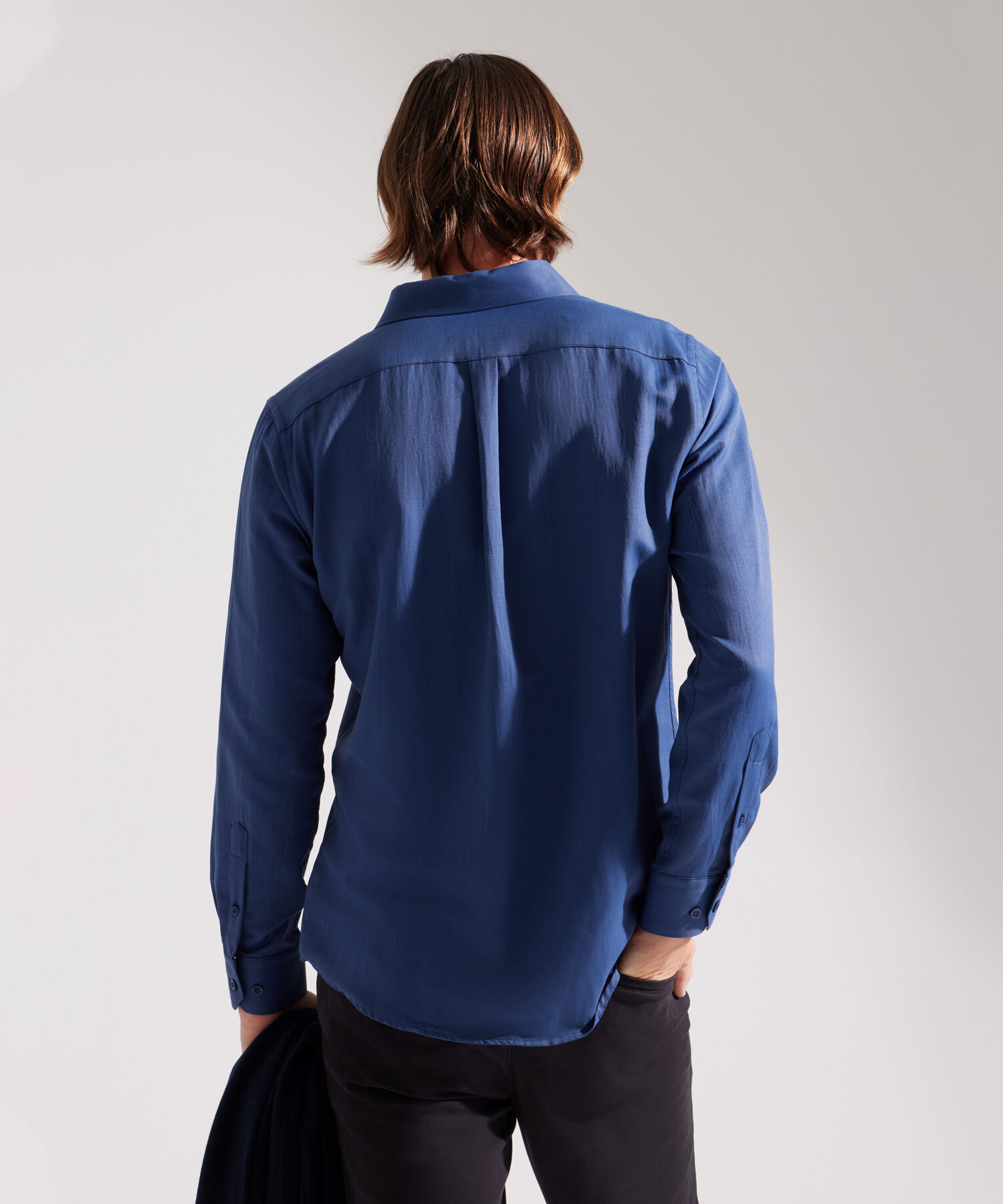 Camisa Corbatera Manga Larga