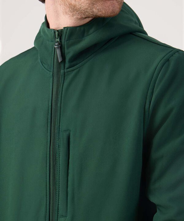 Chaqueta unicolor con bolsillo en frente 