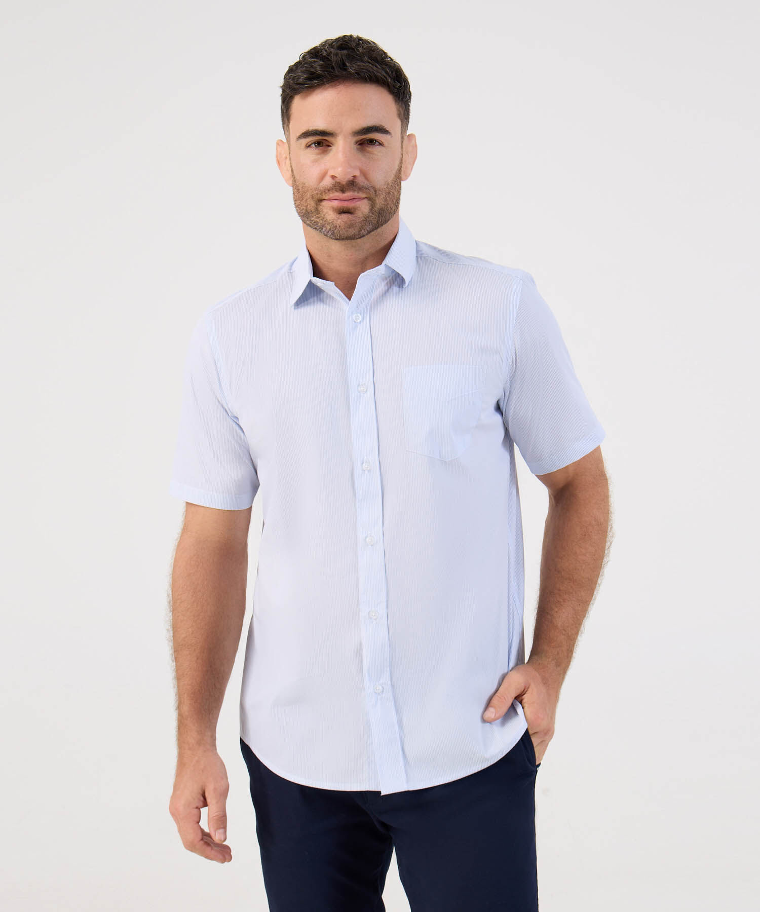 Camisa de Manga Corta Regular Fit Para Hombre
