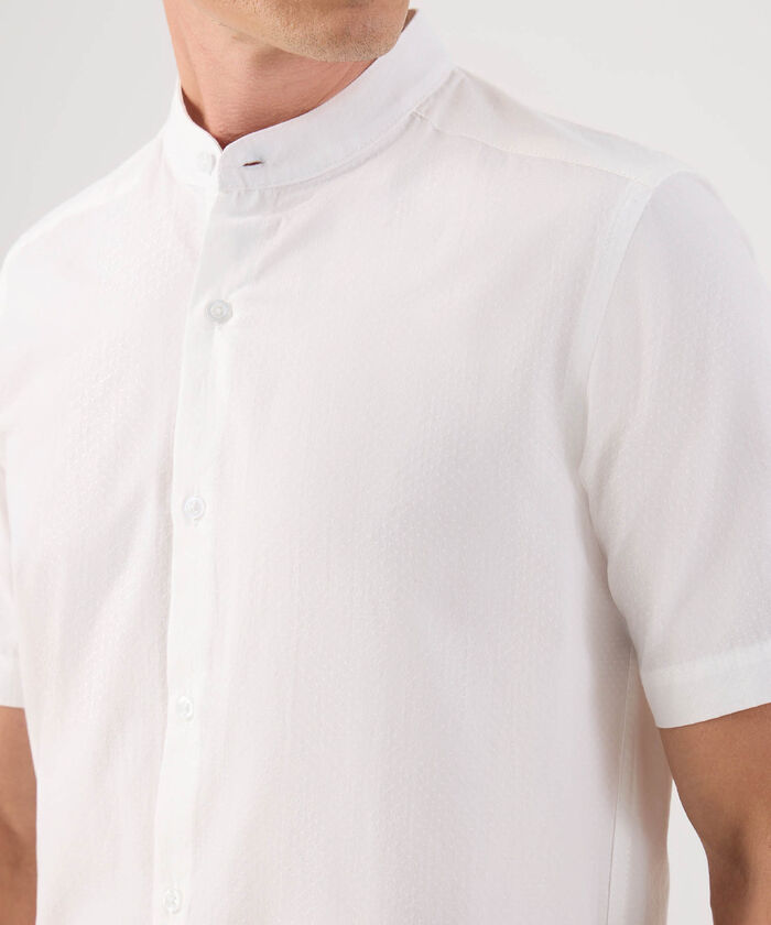 Camisa Unicolor Cuello Mao