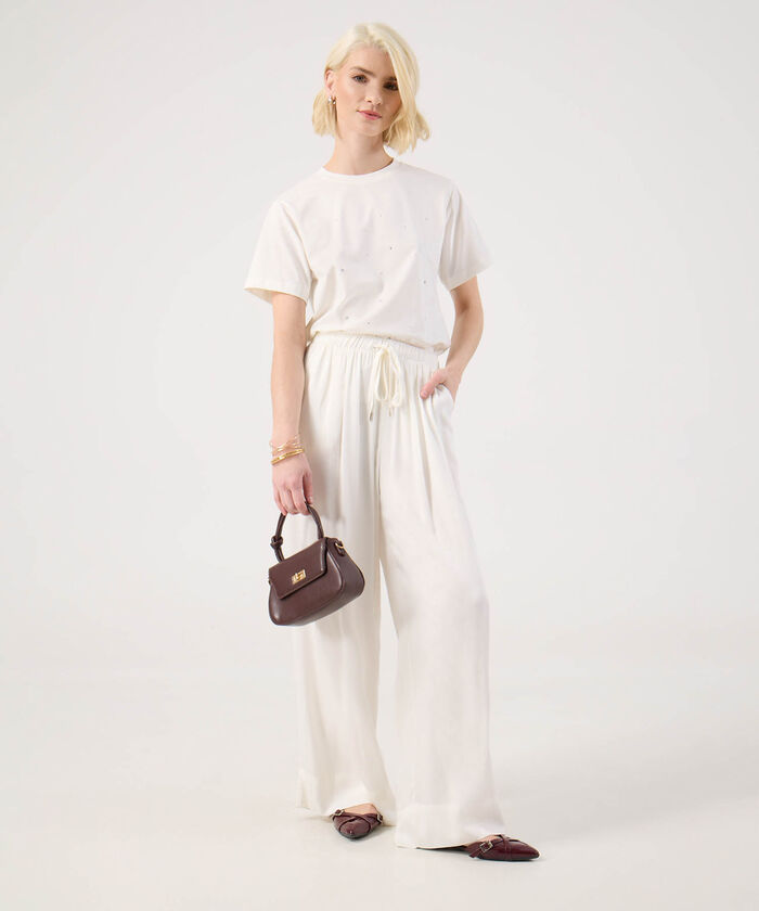 Pantalón Fluido Con Pretina Resortada