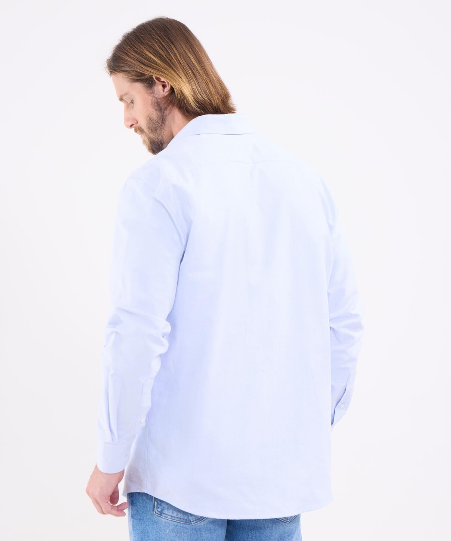 Camisa Oxford Para Hombre