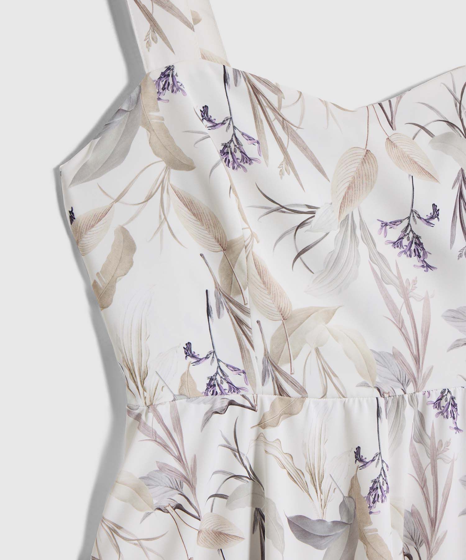 Vestido Medio de Tirantes Anchos para Mujer