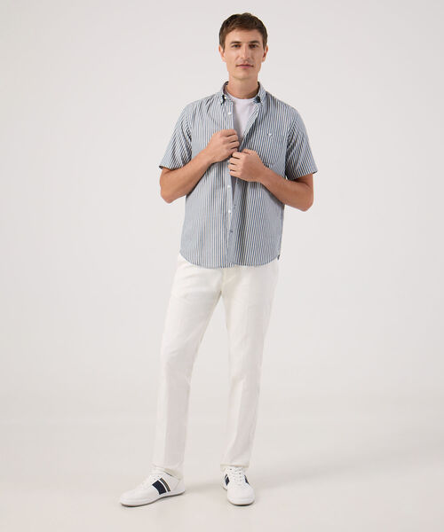 Camisa Manga Corta A Rayas image number null