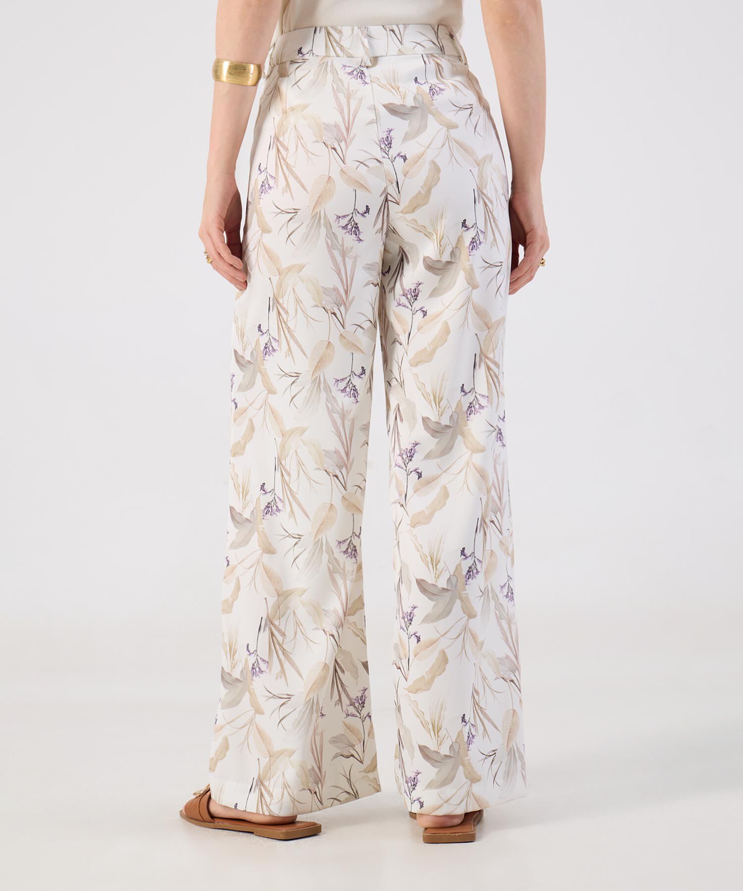 Pantal&oacute;n Palazzo Estampado Para Mujer