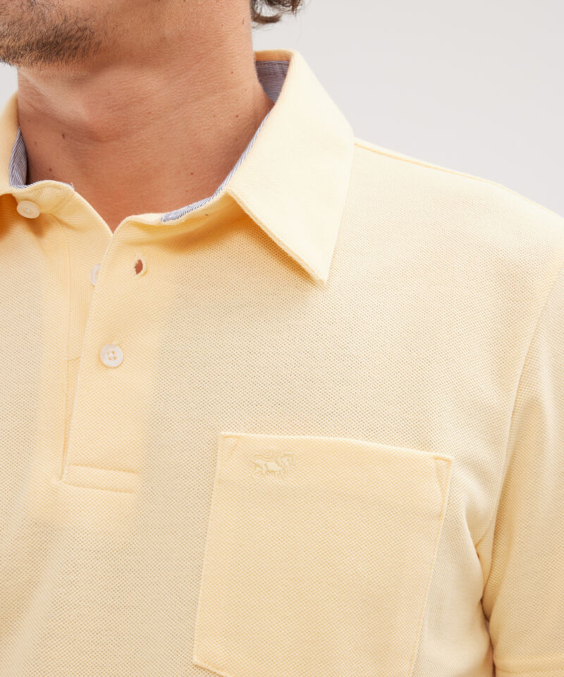 Polo Cuello Duro Con Bolsillo