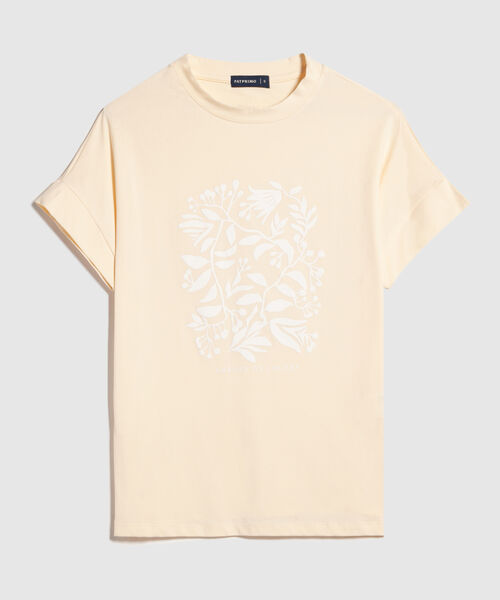 Camiseta Estampado en Relieve