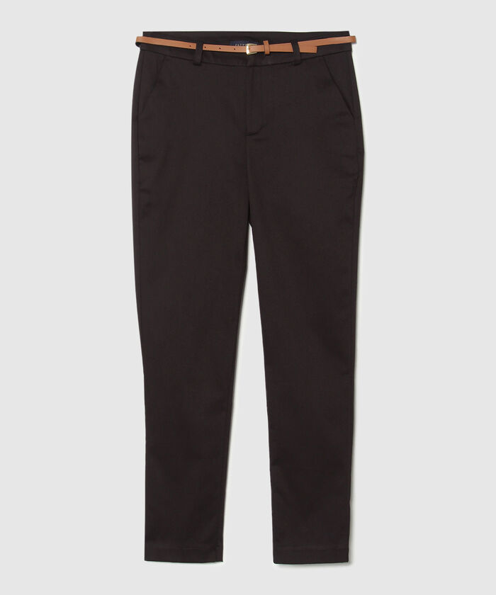 Pantalon Basico Bolsillos Diagonal