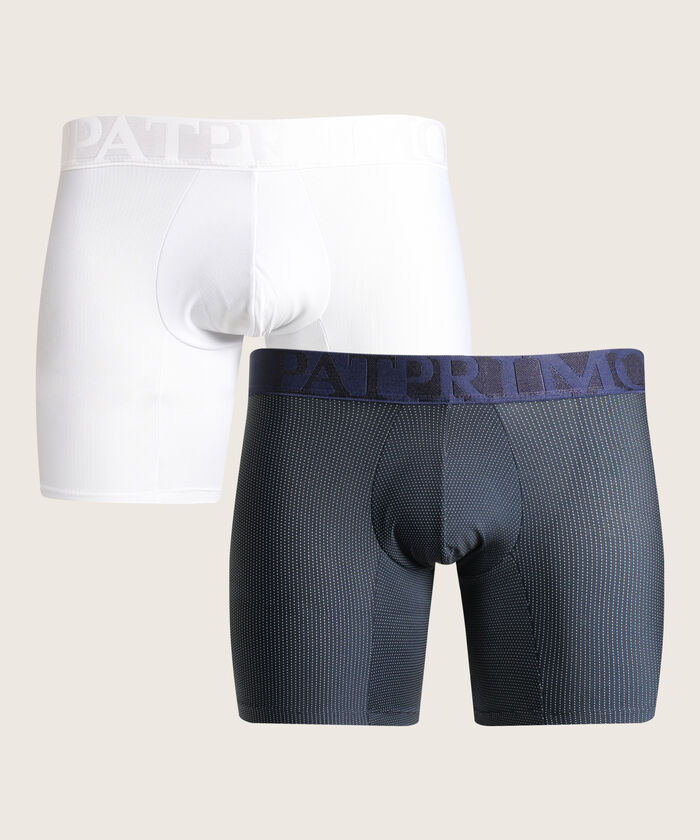 Boxer Pack X2 Medio Microfibra Unicolor