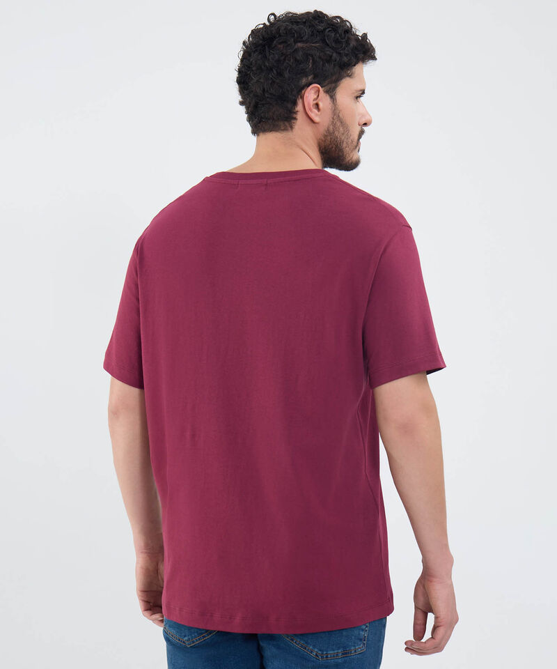 Camiseta Con Bordado Cuello Redondo