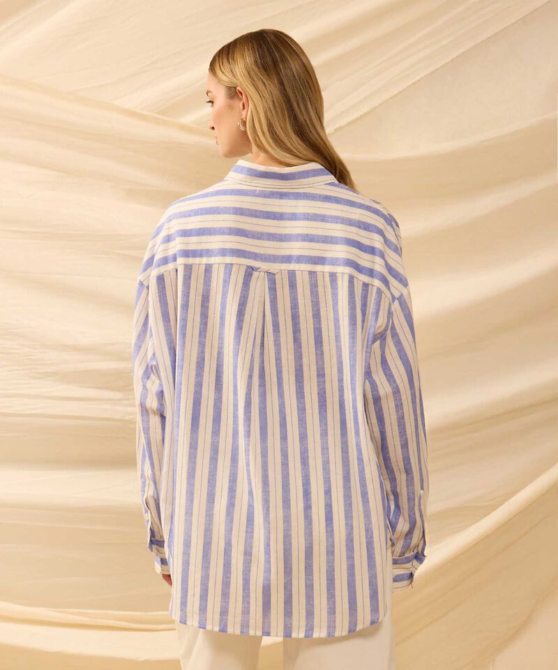 Camisa Oversize De Hombro Ca&iacute;do Para Mujer