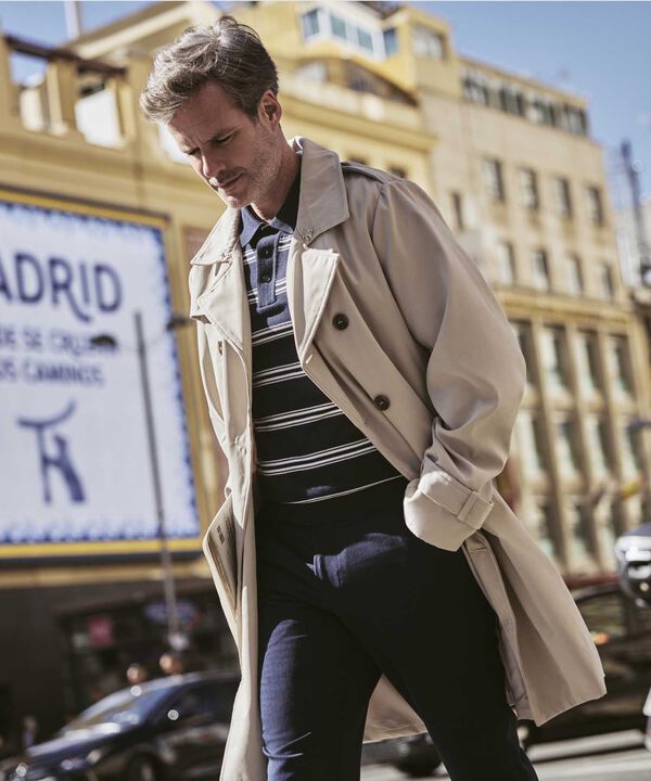 Polo De Punto A Rayas Para Hombre image number null