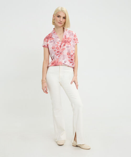 Camiseta Estampada Escote en V image number null