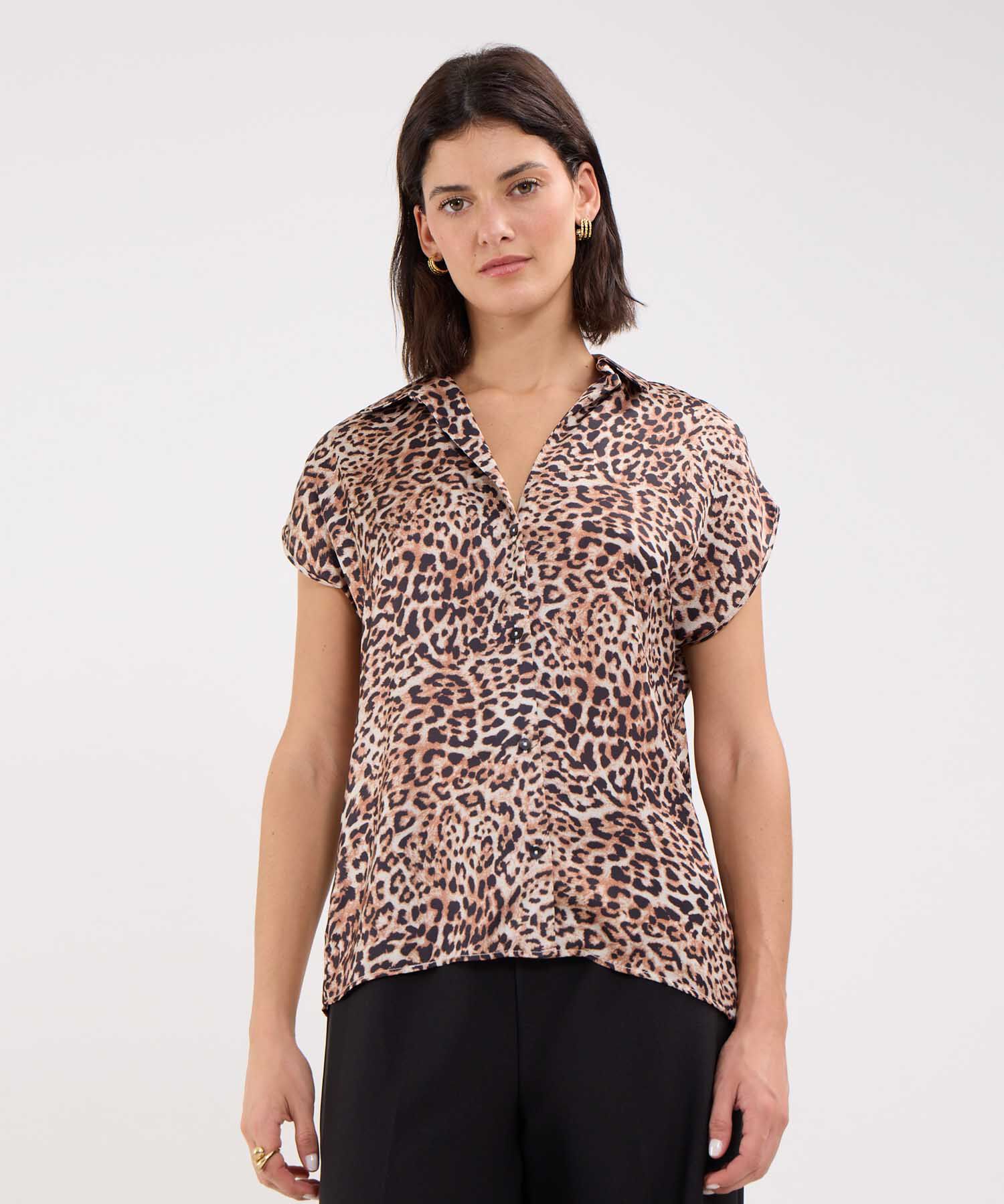 Camisa Animal Print de Manchas
