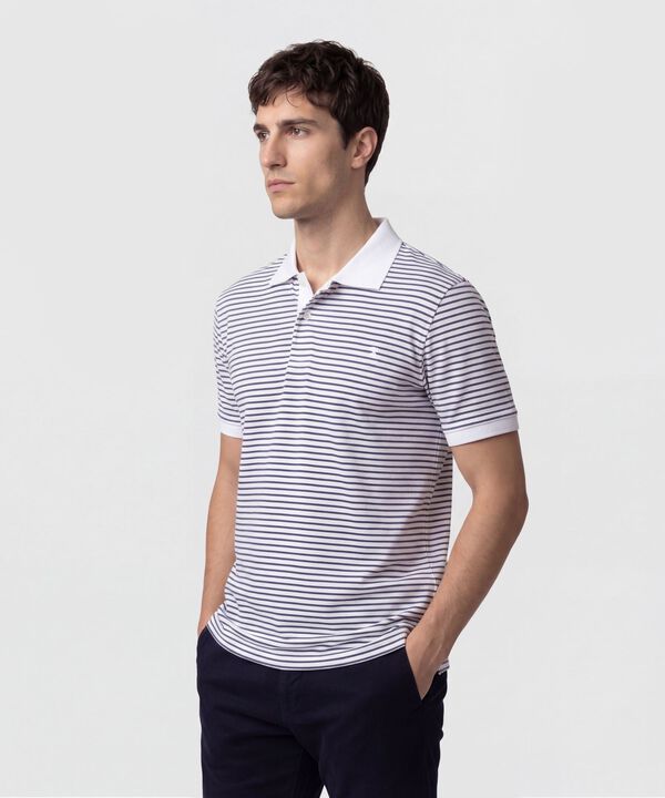 Polo Con Cuello En Contraste Hombre image number null