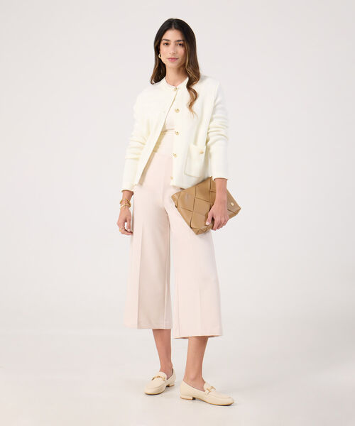 Camisa unicolor con textura  image number null