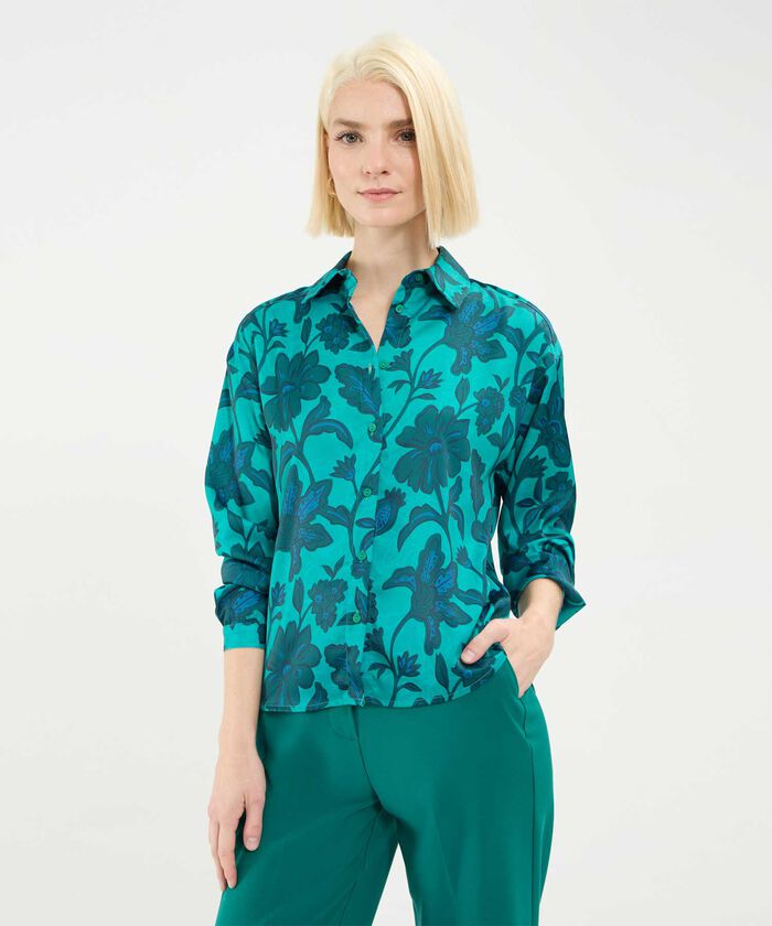 Camisa Estampada Manga Larga