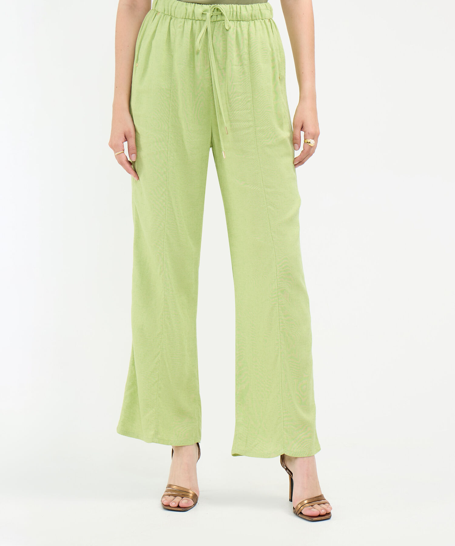 Pantalón en Efecto Lino