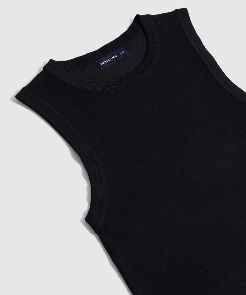 Camiseta de Punto Sin Mangas para Mujer