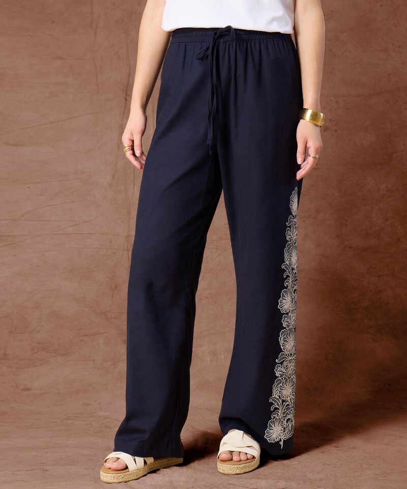 Pantal&oacute;n Fluido con Bordado