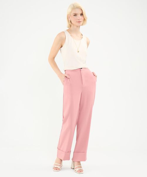 Pantalón Casual con Doblez image number null