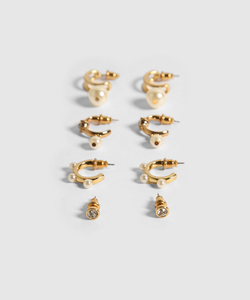 Aretes Set X 4 Pares Ref. Kf241-0782-2