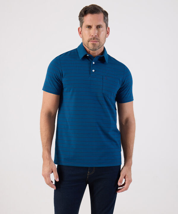 Polo De Rayas Con Bolsillo Para Hombre image number null