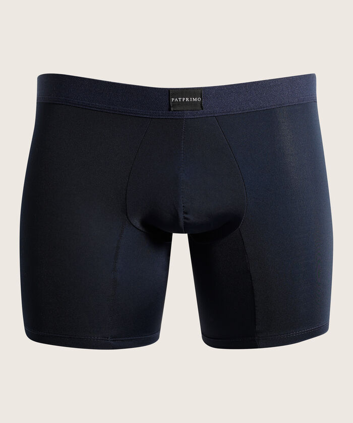 Boxer Pack X5 Medio Microfibra Unicolor Con Textura