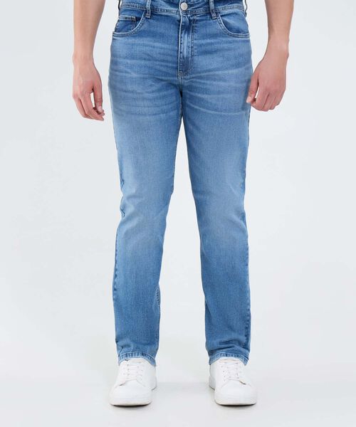 Jeans Regular Con Desgastes image number null