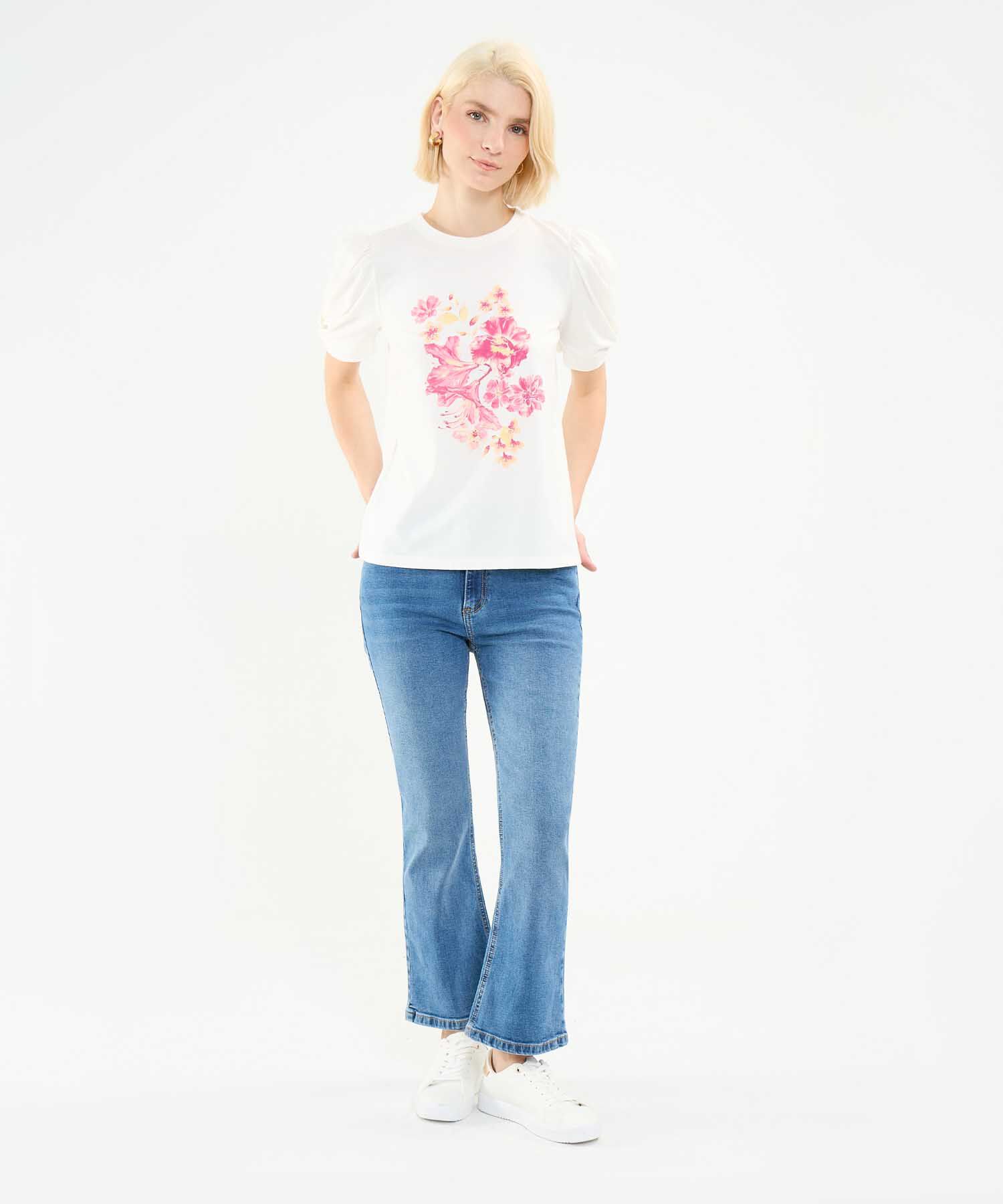 Camiseta Estampado Floral