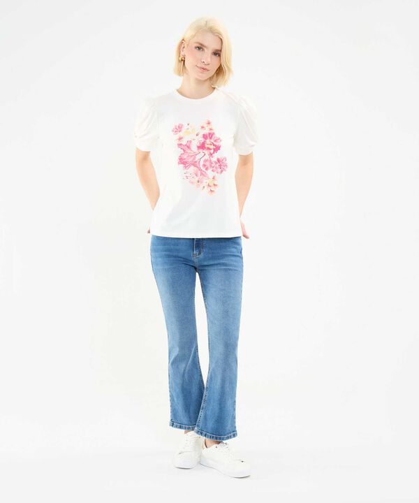 Camiseta Estampado Floral