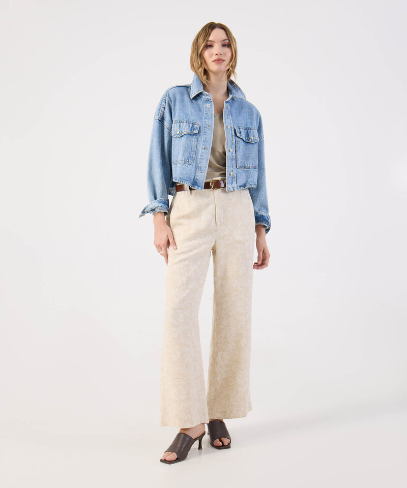 Pantal&oacute;n Recto de Tejido Suave