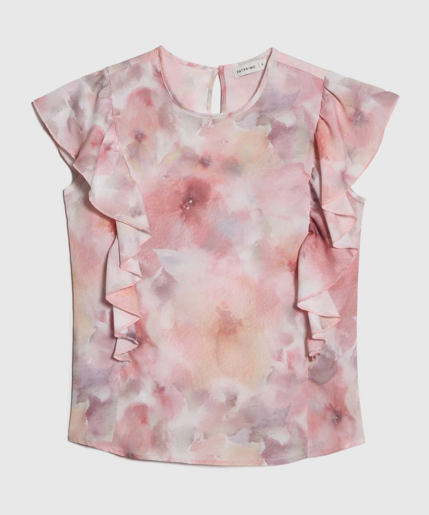 Blusa Estampada con Boleros