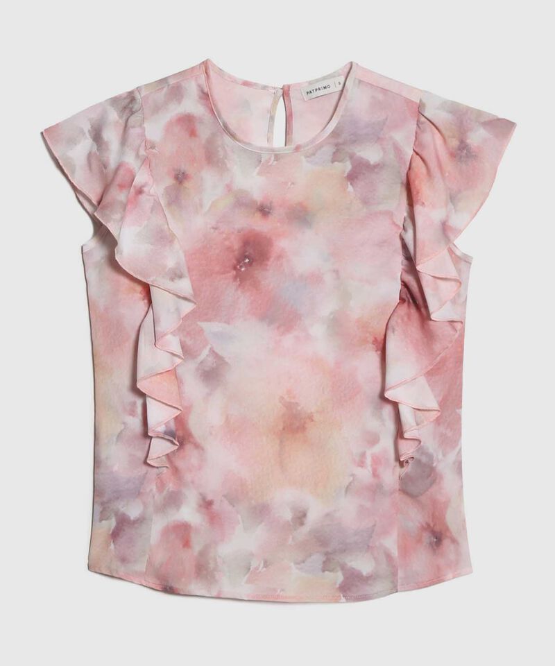 Blusa Estampada con Boleros