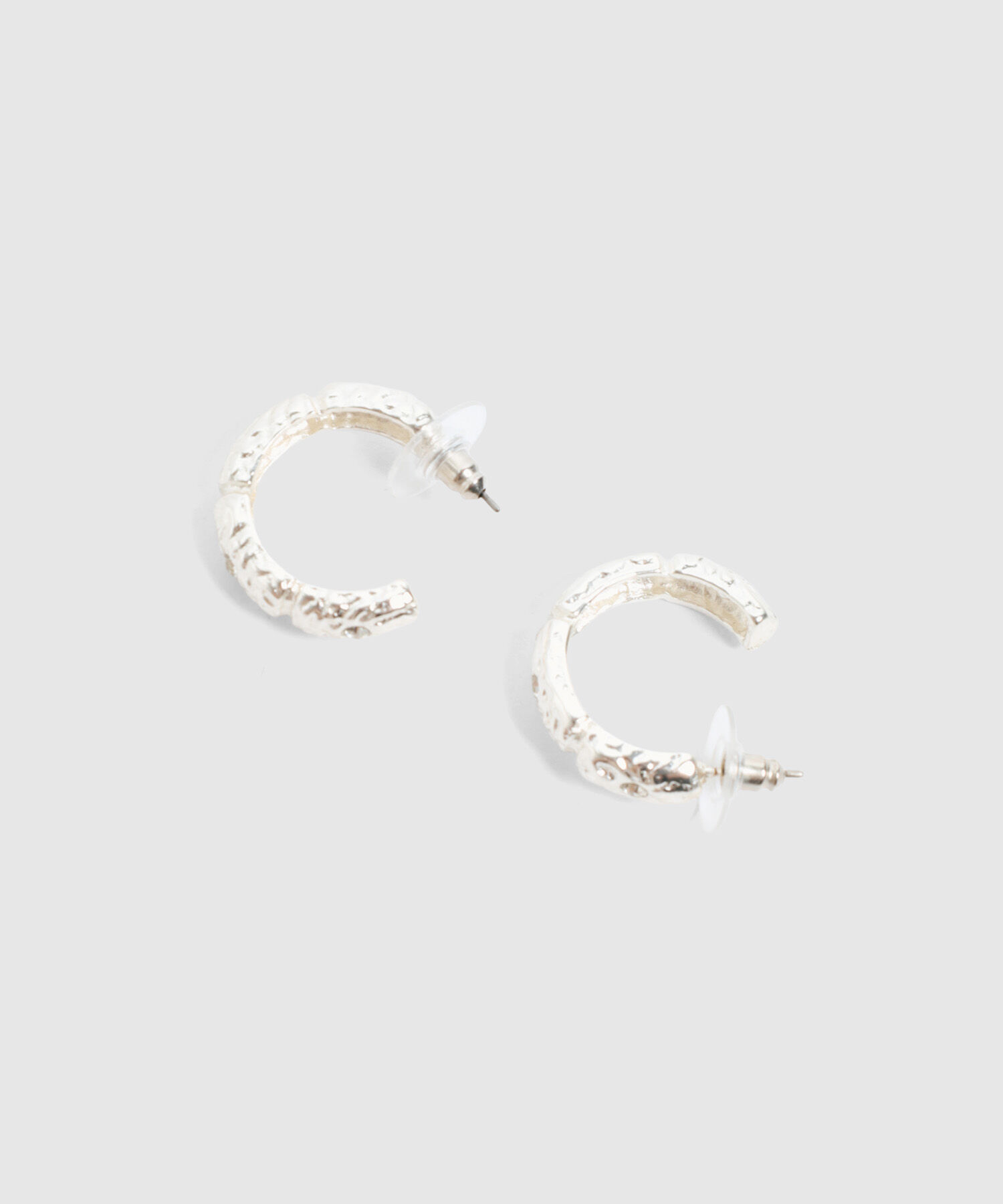 Aretes Argollas Texturizadas Para Mujer