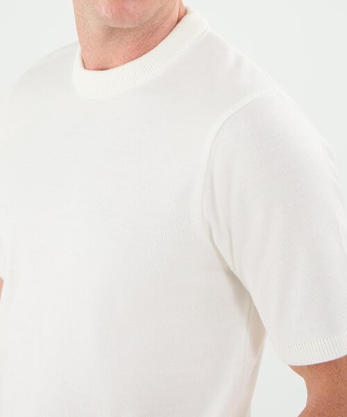 Camiseta Tejida Manga Corta Para Hombre image number null