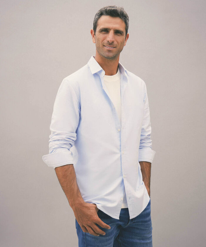 Camisa Oxford Para Hombre