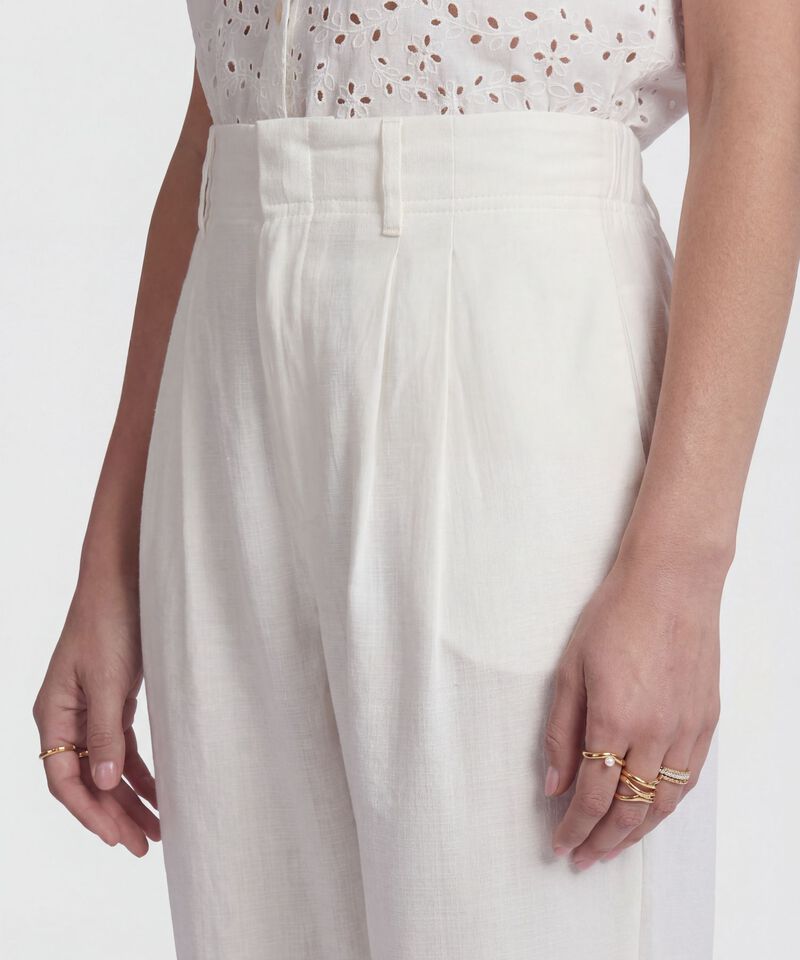 Pantal&oacute;n Cl&aacute;sico Con Pinzas Para Mujer