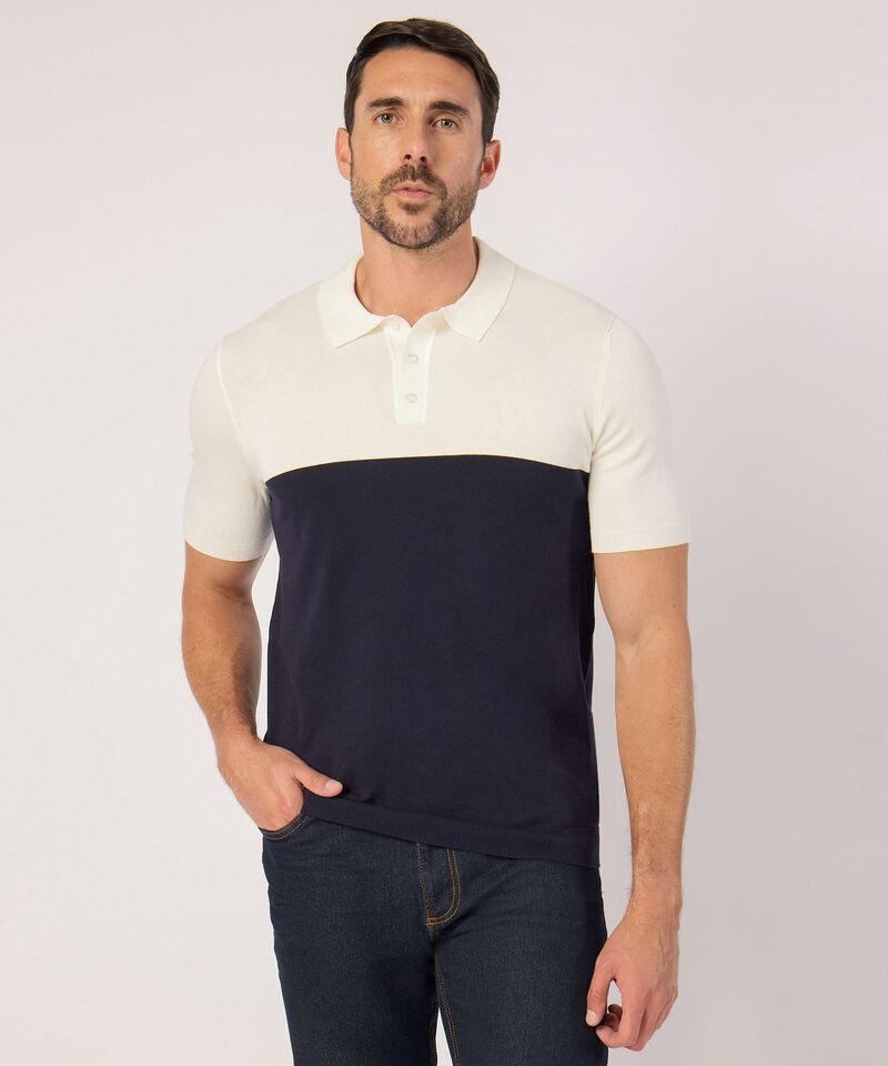Polo Bicolor Manga Corta 