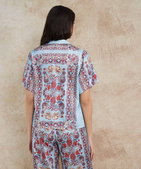 Camisa Resort Estampada Campa&ntilde;a Beatriz Camacho