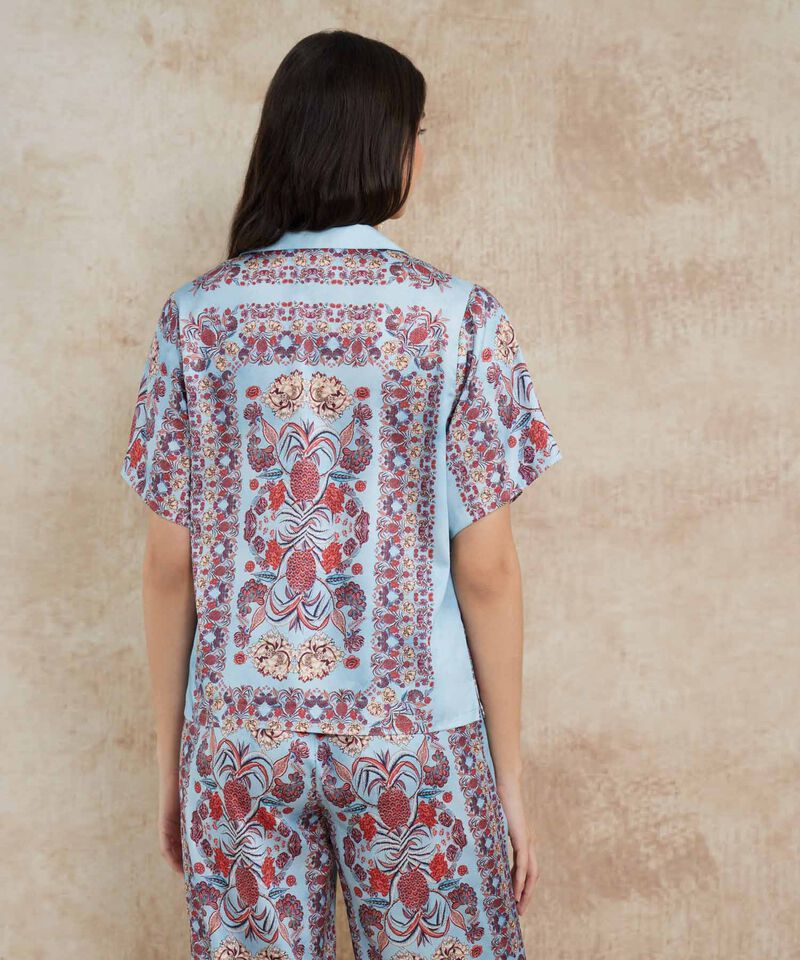 Camisa Resort Estampada Campa&ntilde;a Beatriz Camacho